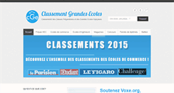 Desktop Screenshot of classementgrandesecoles.com