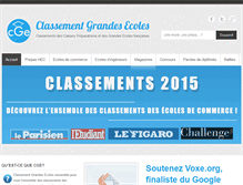 Tablet Screenshot of classementgrandesecoles.com